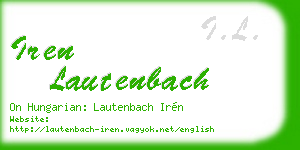 iren lautenbach business card