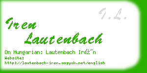 iren lautenbach business card